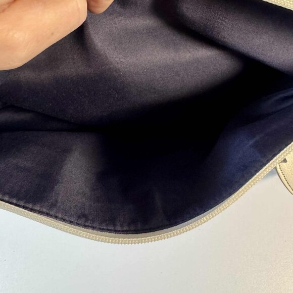 Liz Clairborne PVC Blue Floral Purse EUC - Picture 8 of 11